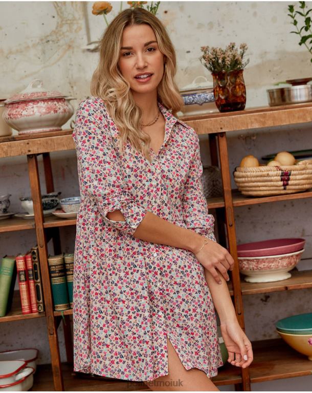 Clothing Polin et moi Denise Short Dress Raspberry J4DB6144