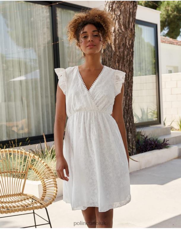 Clothing Polin et moi Diane Short Dress WHITE J4DB6384