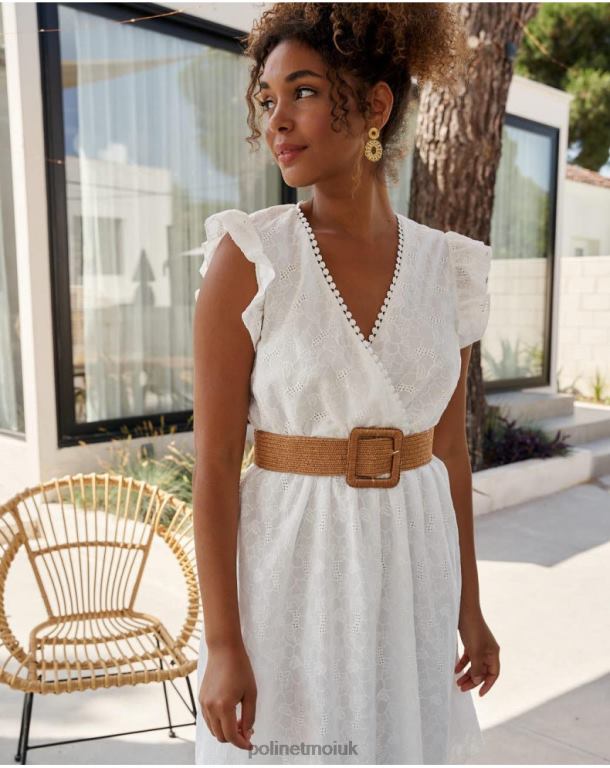 Clothing Polin et moi Diane Short Dress WHITE J4DB6384