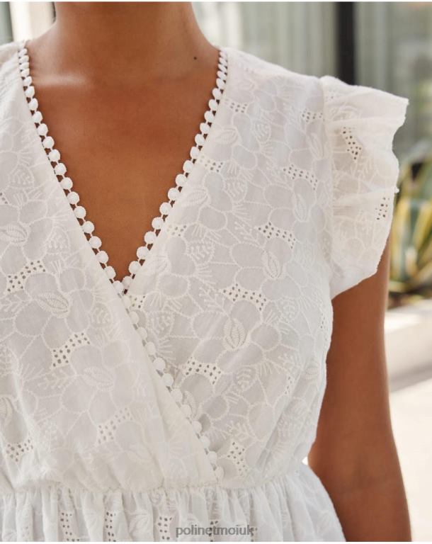 Clothing Polin et moi Diane Short Dress WHITE J4DB6384