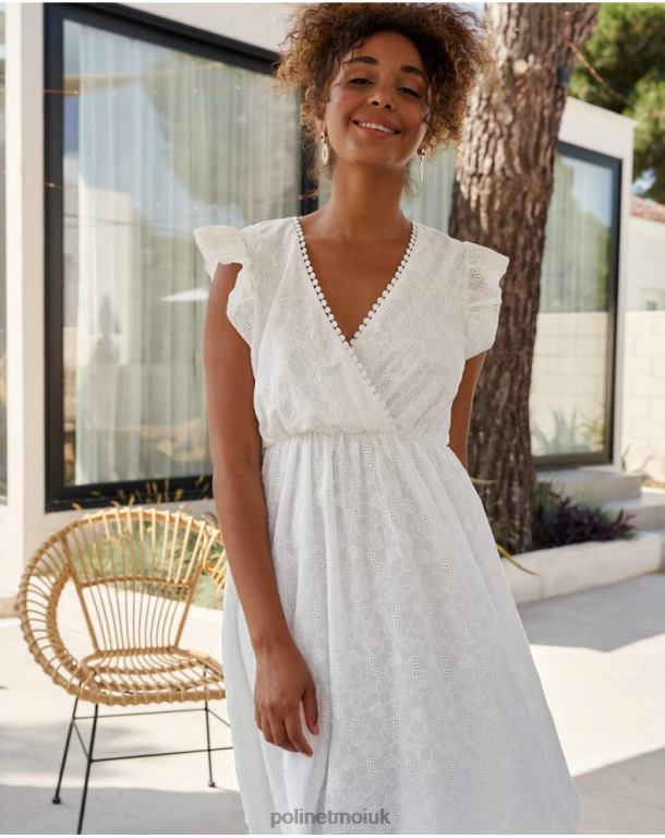 Clothing Polin et moi Diane Short Dress WHITE J4DB6384