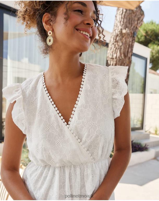 Clothing Polin et moi Diane Short Dress WHITE J4DB6384