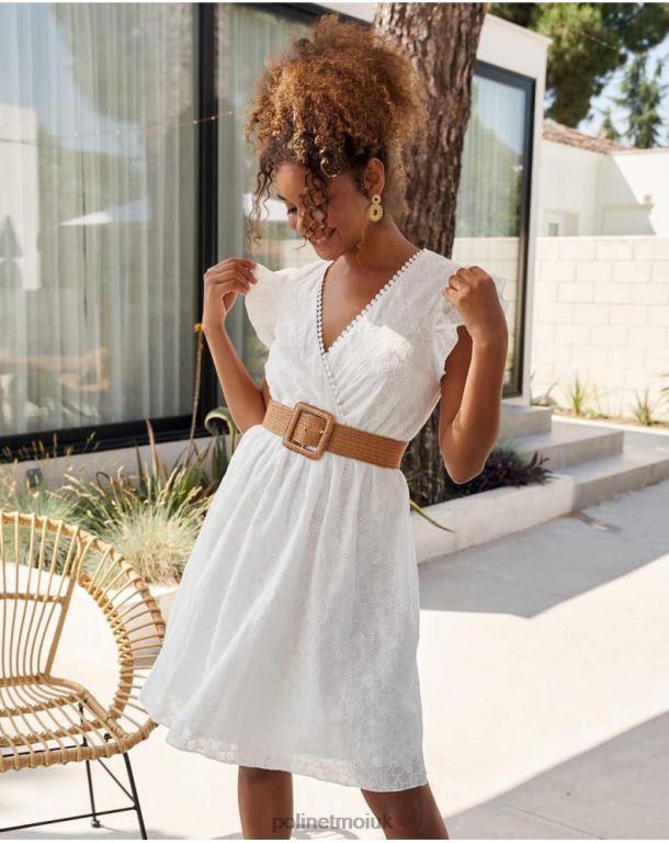 Clothing Polin et moi Diane Short Dress WHITE J4DB6384