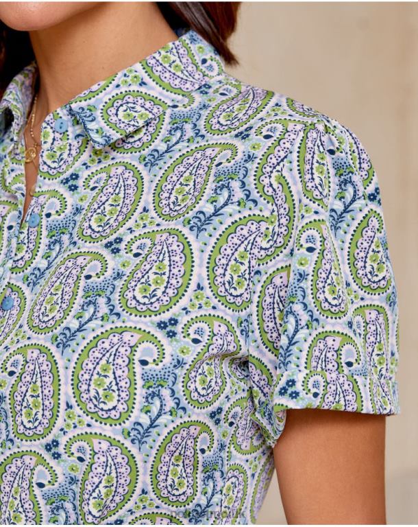 Clothing Polin et moi Dress Amoebas Londra Celestial J4DB6138