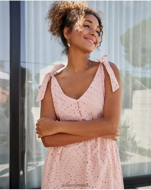 Clothing Polin et moi Dress Berta Ties Rose J4DB63