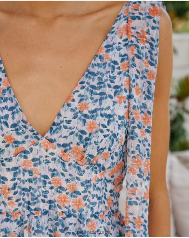 Clothing Polin et moi Dress Bows Ale denim J4DB67