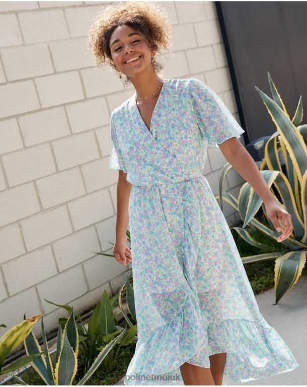 Clothing Polin et moi Dress Cross-over Ainhoa denim J4DB614