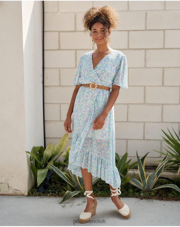 Clothing Polin et moi Dress Cross-over Ainhoa denim J4DB614