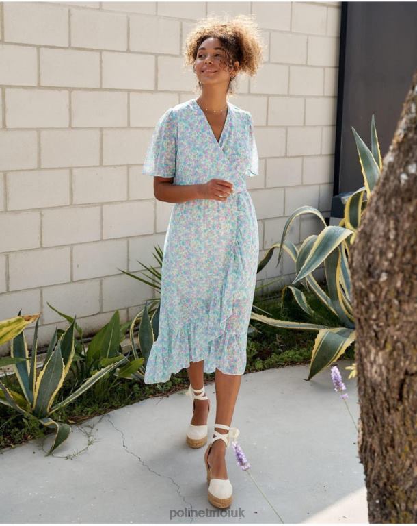 Clothing Polin et moi Dress Cross-over Ainhoa denim J4DB614