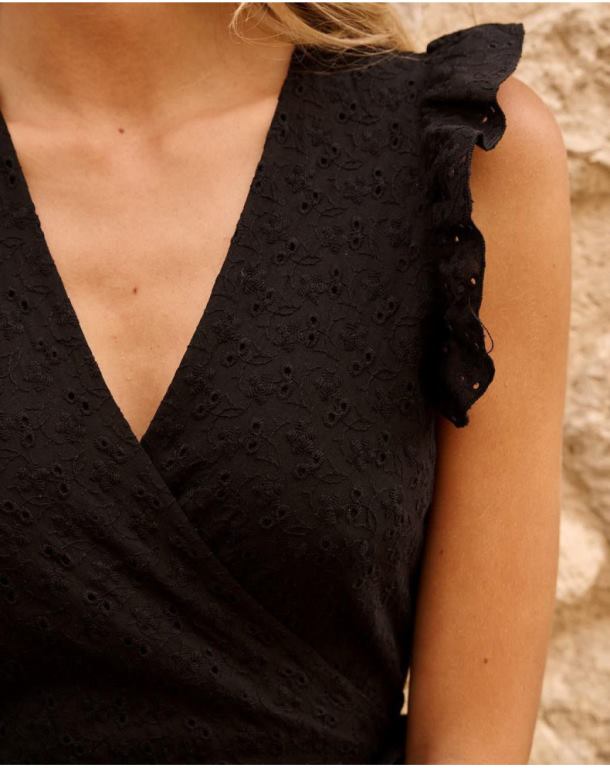 Clothing Polin et moi Dress Cross-over Azara black J4DB644