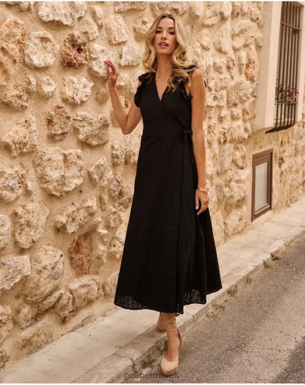 Clothing Polin et moi Dress Cross-over Azara black J4DB644