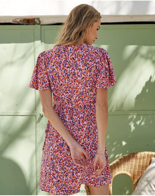 Clothing Polin et moi Dress Cross-over Carma Lilac J4DB6107