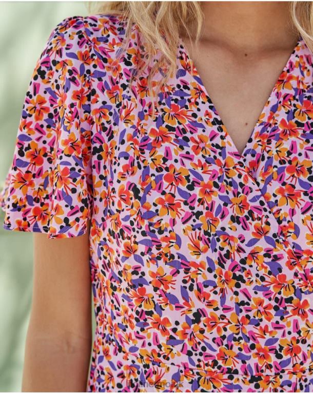 Clothing Polin et moi Dress Cross-over Carma Lilac J4DB6107