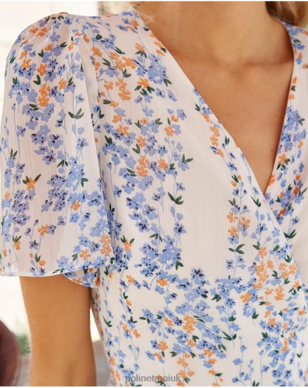 Clothing Polin et moi Dress Cross-over Claud DENIM J4DB69