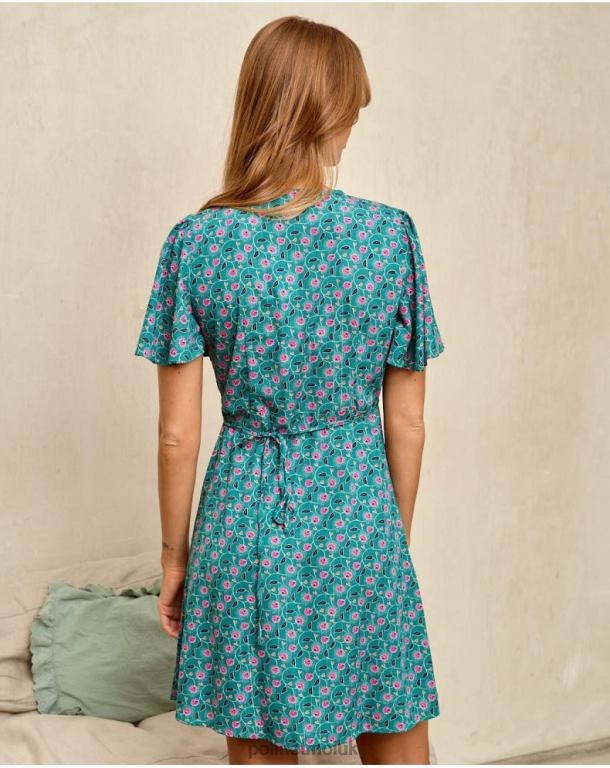 Clothing Polin et moi Dress Cross-over Doli GREEN FOREST J4DB687