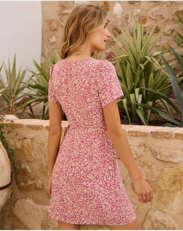 Clothing Polin et moi Dress Cross-over Lourdes Lilac J4DB658