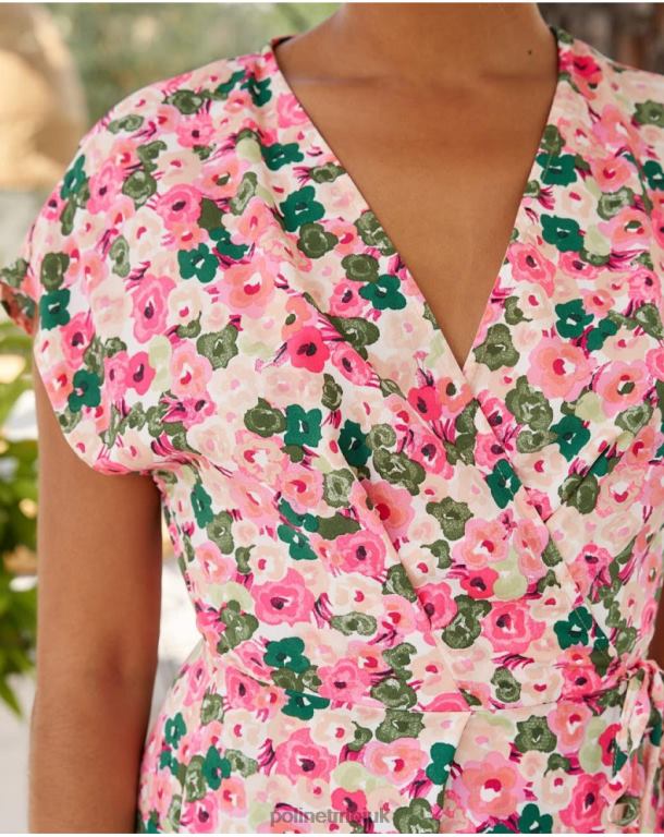 Clothing Polin et moi Dress Cross-over Tana Raspberry J4DB623