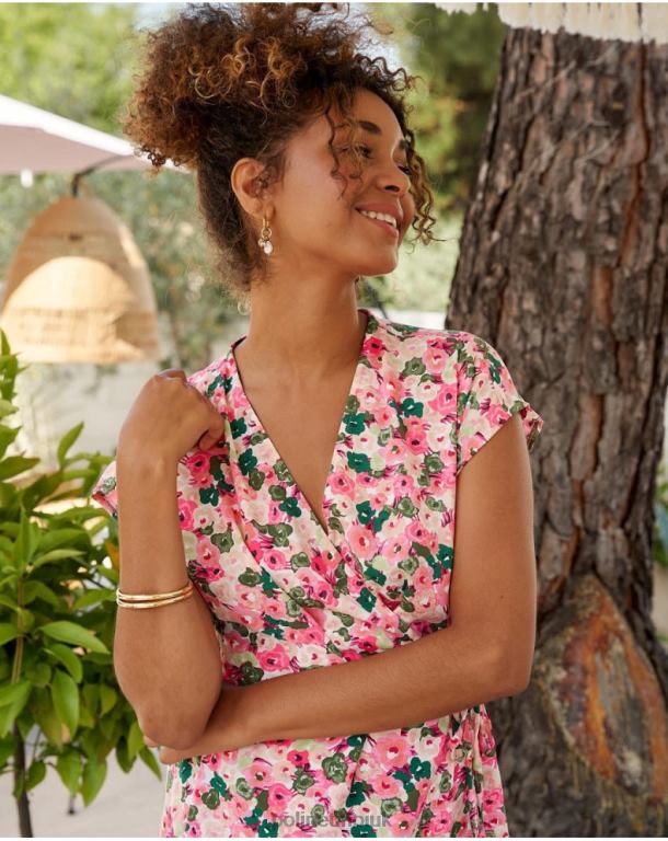 Clothing Polin et moi Dress Cross-over Tana Raspberry J4DB623