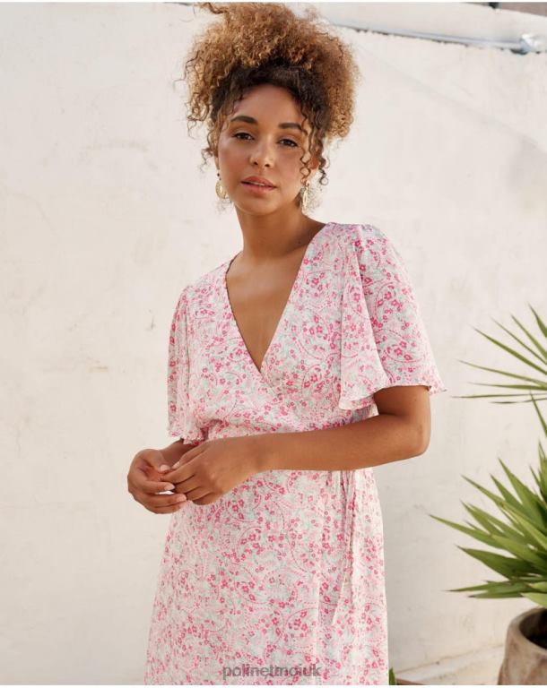 Clothing Polin et moi Dress Cross-over Xiomara ROSE J4DB68