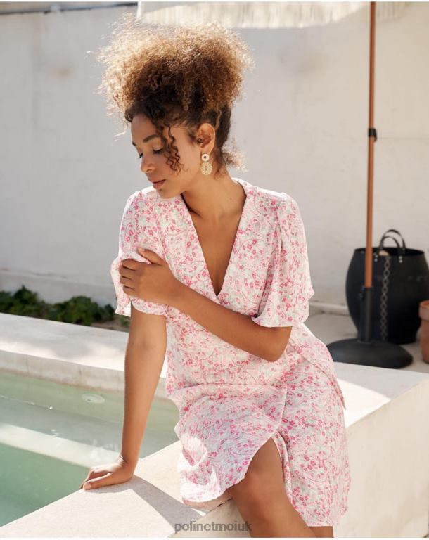 Clothing Polin et moi Dress Cross-over Xiomara ROSE J4DB68