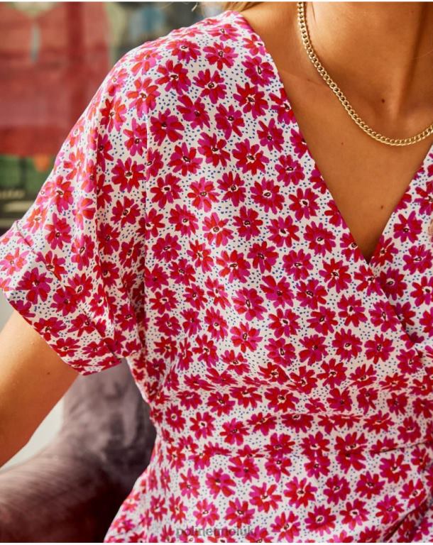 Clothing Polin et moi Dress Knot Jazmine Raspberry J4DB6115