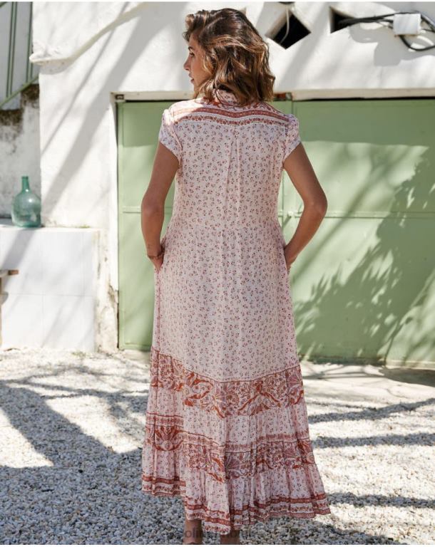 Clothing Polin et moi Dress Ruffled Ada Nude J4DB696