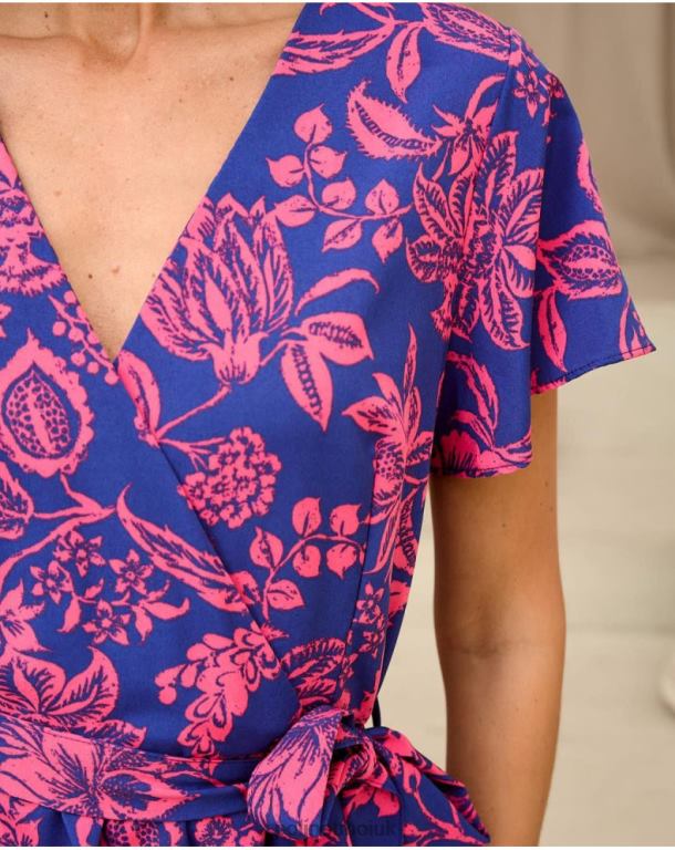 Clothing Polin et moi Dress Ruffled Dila klein blue J4DB6129