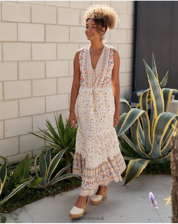 Clothing Polin et moi Eleny Buttons Dress Raw J4DB610