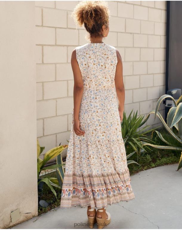 Clothing Polin et moi Eleny Buttons Dress Raw J4DB610