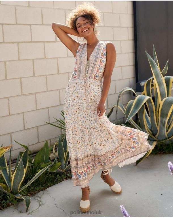 Clothing Polin et moi Eleny Buttons Dress Raw J4DB610