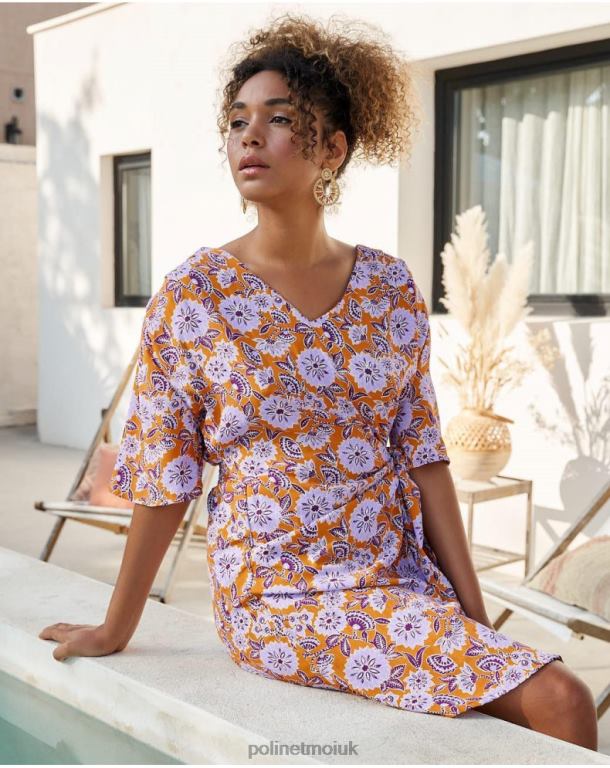 Clothing Polin et moi Felisa Knot Dress Lilac J4DB639