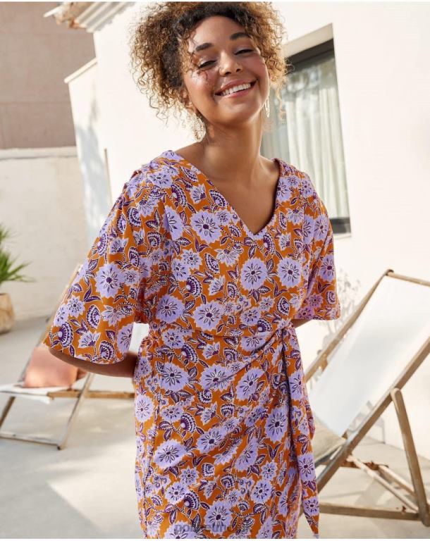 Clothing Polin et moi Felisa Knot Dress Lilac J4DB639