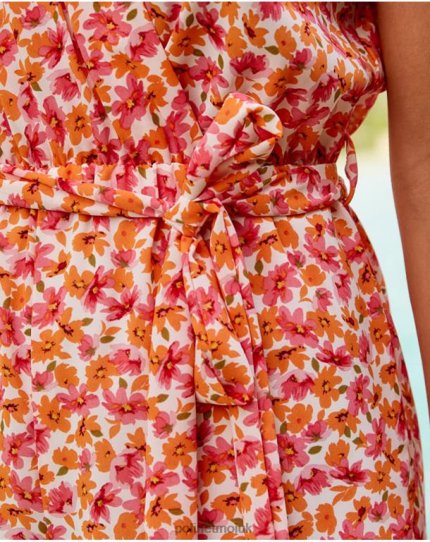 Clothing Polin et moi Floral Monkey Irune Salmon J4DB6120