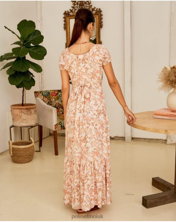 Clothing Polin et moi Floral dress Isolde Salmon J4DB694