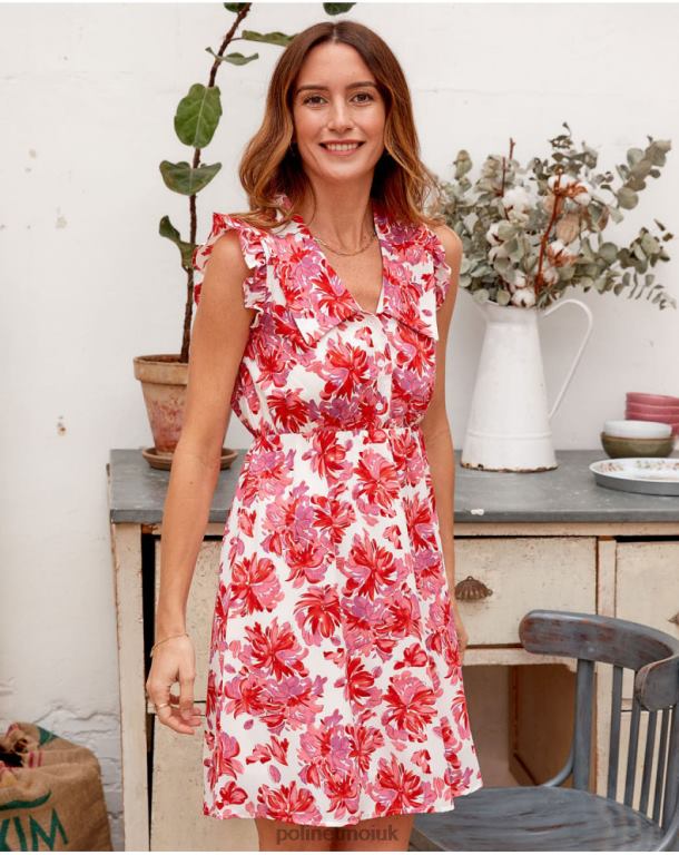 Clothing Polin et moi Flores Amelie Dress Rose J4DB6118
