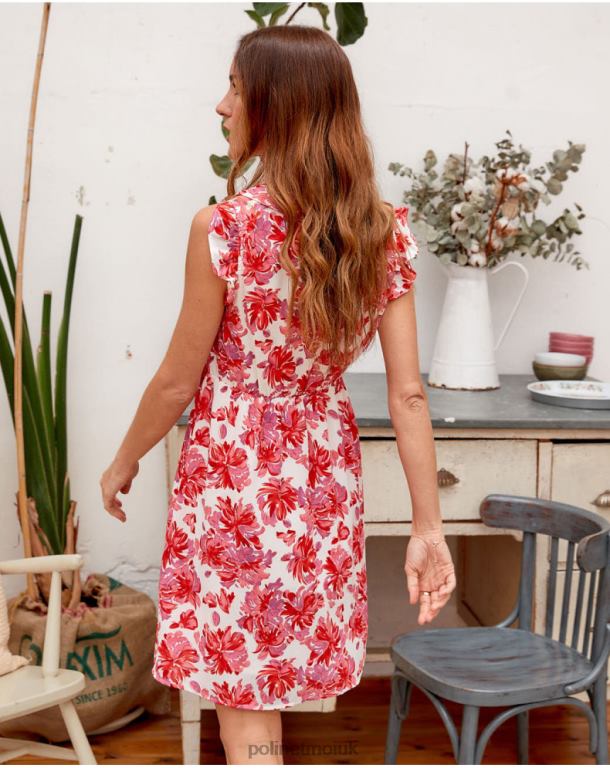Clothing Polin et moi Flores Amelie Dress Rose J4DB6118