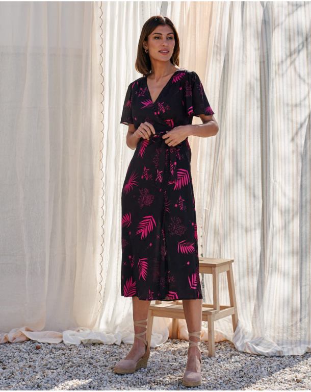 Clothing Polin et moi Flores Maite Dress Brown J4DB6105