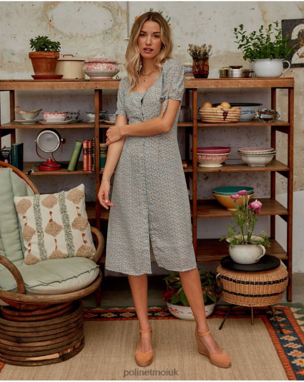 Clothing Polin et moi Florettes Dress Doris Celestial J4DB6125