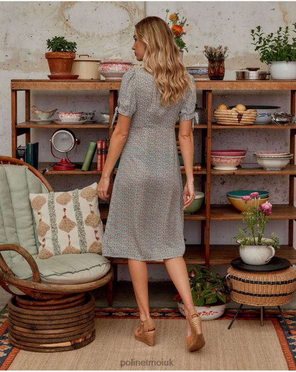 Clothing Polin et moi Florettes Dress Doris Celestial J4DB6125