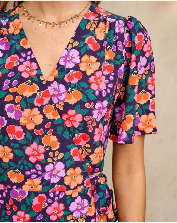 Clothing Polin et moi Gilda Long Dress Marine J4DB6130