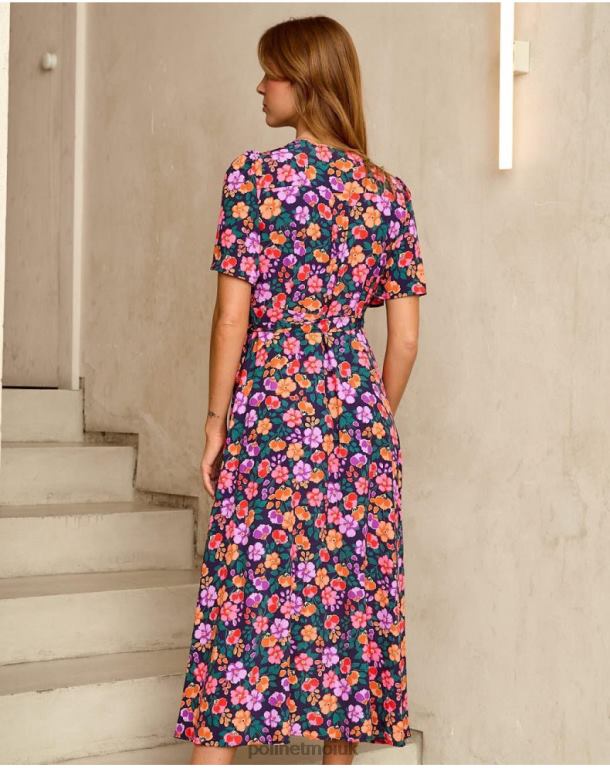 Clothing Polin et moi Gilda Long Dress Marine J4DB6130