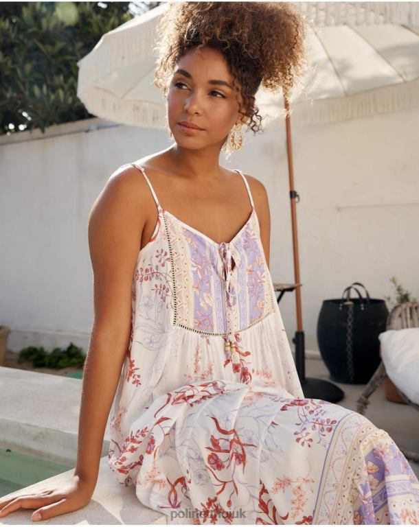 Clothing Polin et moi Helen Strapless Dress Lilac J4DB640