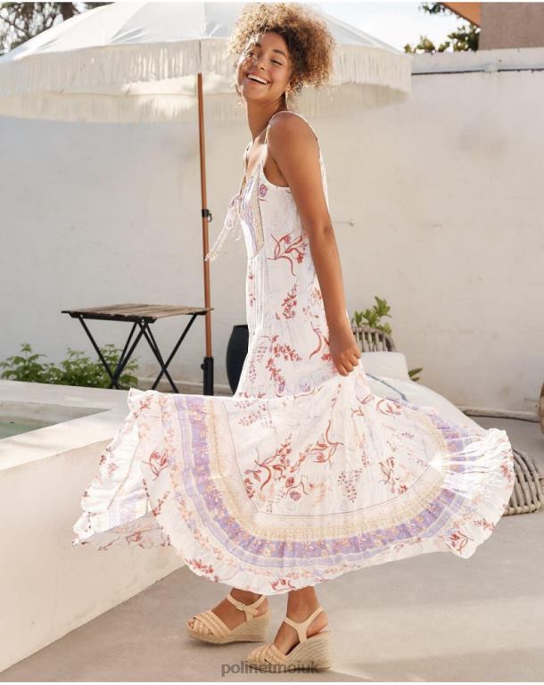 Clothing Polin et moi Helen Strapless Dress Lilac J4DB640