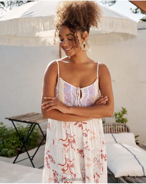 Clothing Polin et moi Helen Strapless Dress Lilac J4DB640