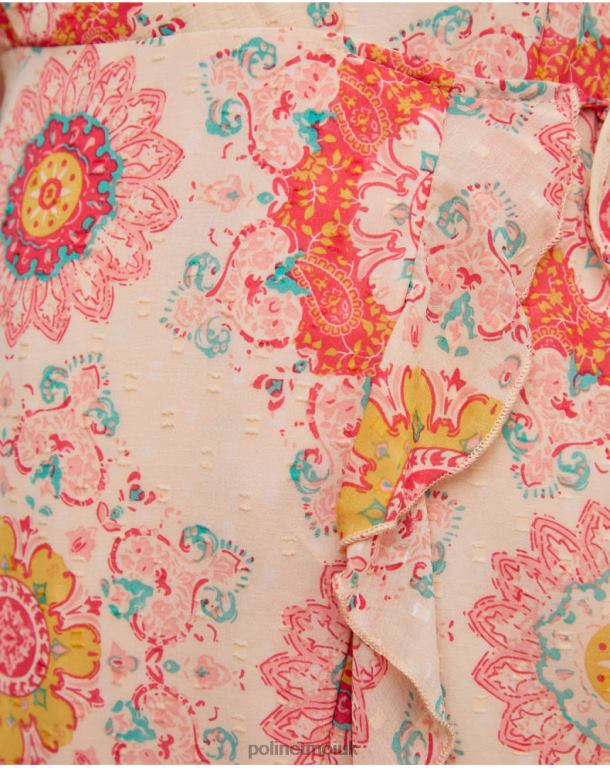 Clothing Polin et moi Helga Short Dress Salmon J4DB6140