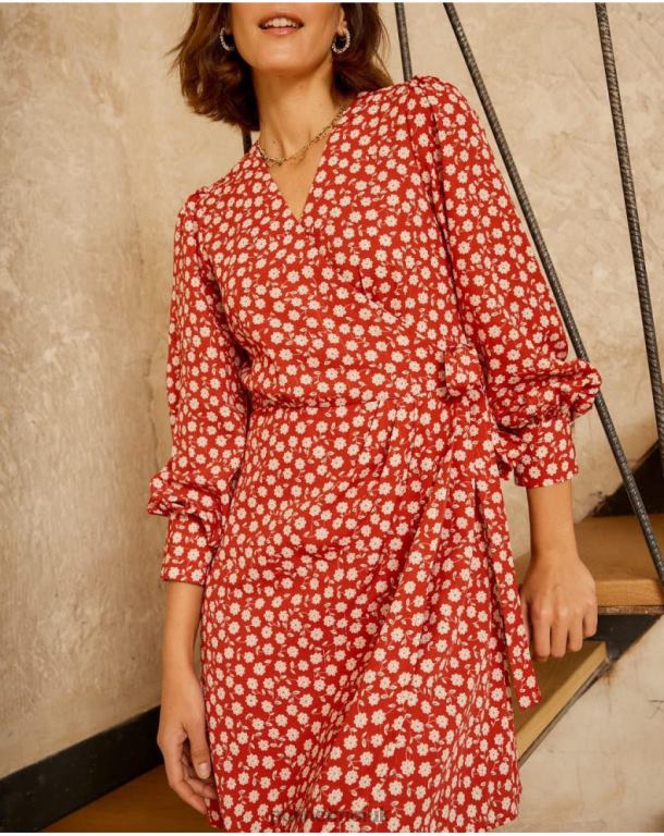 Clothing Polin et moi Lala Cross-over s dress red J4DB6119