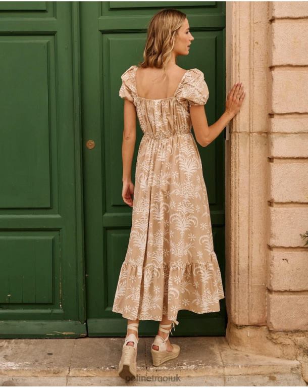 Clothing Polin et moi Long Snow Dress Beige J4DB682