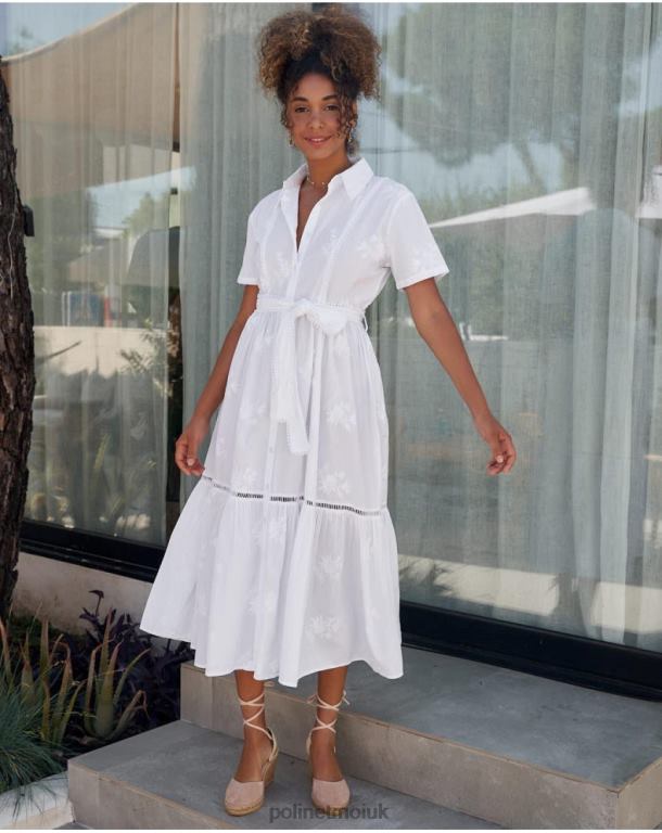 Clothing Polin et moi Lynda Shirt Dress WHITE J4DB625