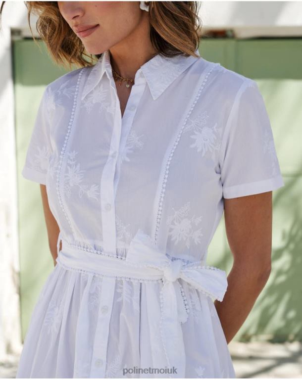 Clothing Polin et moi Lynda Shirt Dress white J4DB686