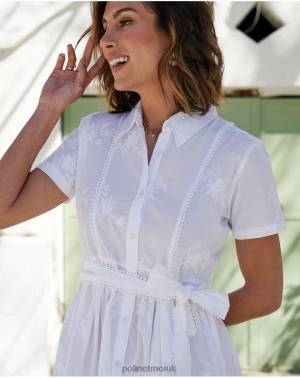 Clothing Polin et moi Lynda Shirt Dress white J4DB686
